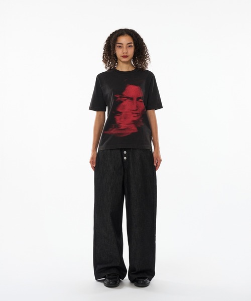 WISH FOR EVER（ウィッシュフォーエバー）の「DOUBLE FACE PICHI & TIGHT SHORT T/ダブルフェイスピチ＆タイトショートT（Tシャツ/カットソー・メンズ・ブラック/グレー/ネイビー/レッド・MEDIUM/LARGE/SMALL/X-SMALL）」の22枚目の写真