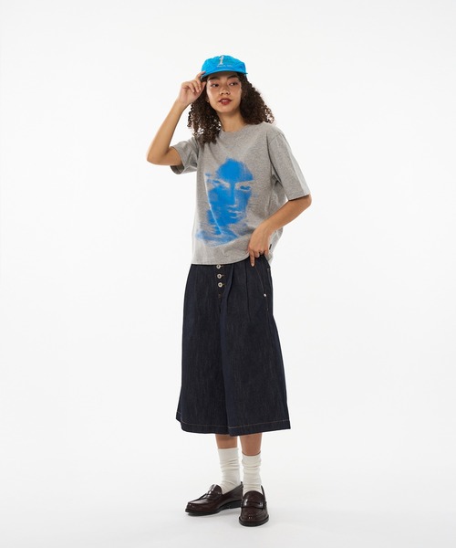 WISH FOR EVER（ウィッシュフォーエバー）の「DOUBLE FACE PICHI & TIGHT SHORT T/ダブルフェイスピチ＆タイトショートT（Tシャツ/カットソー・メンズ・ブラック/グレー/ネイビー/レッド・MEDIUM/LARGE/SMALL/X-SMALL）」の11枚目の写真