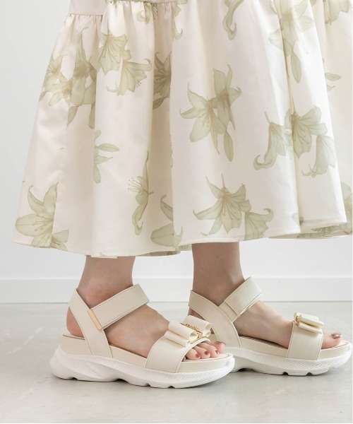 モノグラムリボンスポーツサンダル（サンダル）｜RANDA（ランダ）の