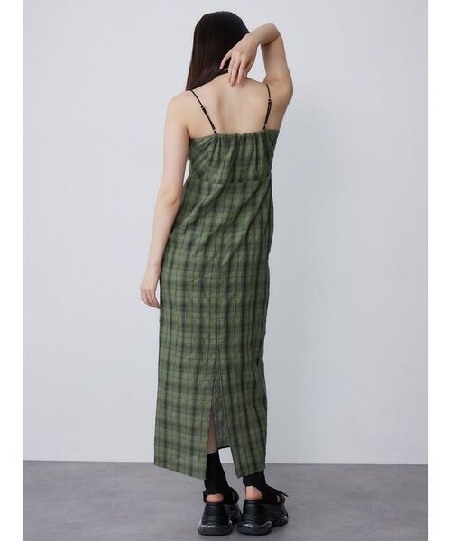 MURUA（ムルーア）の「【WEB限定】2WAYチェックキャミワンピース（ワンピース・レディース・ブラック/グレー/グリーン・FREE）」の16枚目の写真
