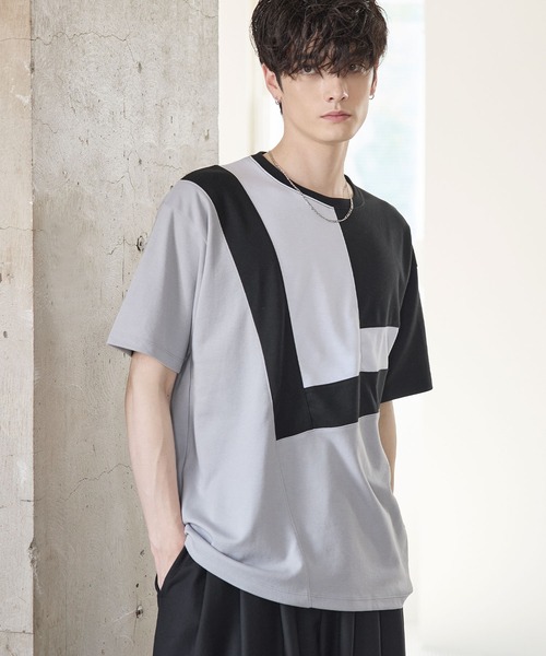 ASTRONOMY(アストロノミー)の「Buyer’s Select/CROSS CUT Tシャツ(Tシャツ/カットソー・メンズ・グレー系/ネイビー系/ベージュ系・M/L)」の4枚目の写真