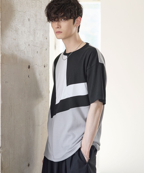 ASTRONOMY(アストロノミー)の「Buyer’s Select/CROSS CUT Tシャツ(Tシャツ/カットソー・メンズ・グレー系/ネイビー系/ベージュ系・M/L)」の6枚目の写真