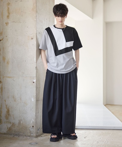 ASTRONOMY(アストロノミー)の「Buyer’s Select/CROSS CUT Tシャツ(Tシャツ/カットソー・メンズ・グレー系/ネイビー系/ベージュ系・M/L)」の8枚目の写真