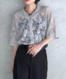 【WEB限定アイテム】レースカイキンシャツ (半袖)/ブラウス