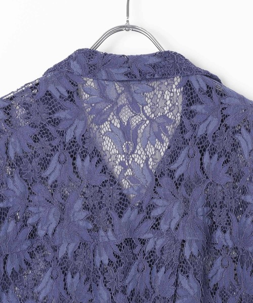 PAGEBOY(ページボーイ)の「WEB限定アイテム/レースカイキンシャツ (半袖)(シャツ/ブラウス・レディース・オフホワイト/ブラック/モカ/ネイビー系1/イエロー系その他/グレイッシュベージュ/レッド/ブラウン・FREE)」の21枚目の写真