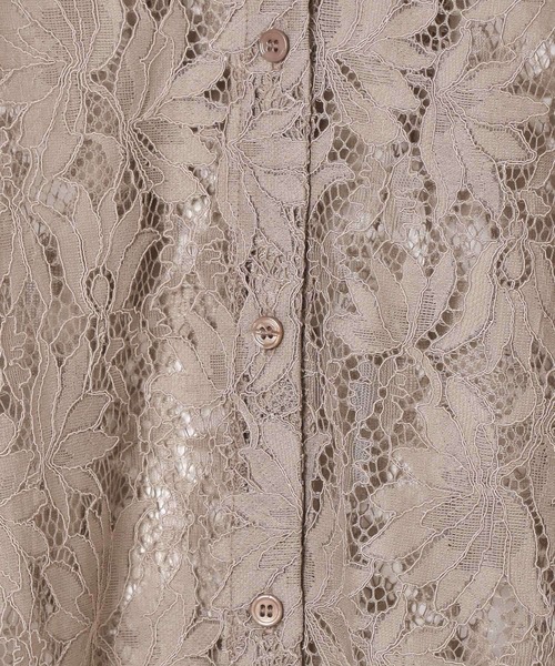 PAGEBOY(ページボーイ)の「WEB限定アイテム/レースカイキンシャツ (半袖)(シャツ/ブラウス・レディース・オフホワイト/ブラック/モカ/ネイビー系1/イエロー系その他/グレイッシュベージュ/レッド/ブラウン・FREE)」の14枚目の写真