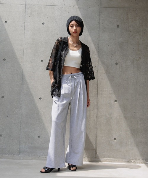 PAGEBOY(ページボーイ)の「WEB限定アイテム/レースカイキンシャツ (半袖)(シャツ/ブラウス・レディース・オフホワイト/ブラック/モカ/ネイビー系1/イエロー系その他/グレイッシュベージュ/レッド/ブラウン・FREE)」の9枚目の写真