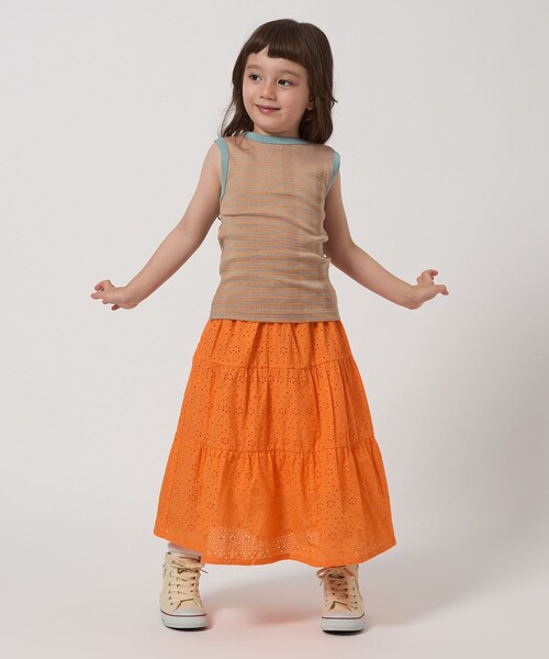 green label relaxing（グリーンレーベルリラクシング）の「【別注】＜Robert P. Miller＞タンクトップ / キッズ  100cm-130cm（タンクトップ・キッズ・ダークオレンジ/ライトピンク/オレンジ・130cm/120cm/100cm/110cm）」の7枚目の写真