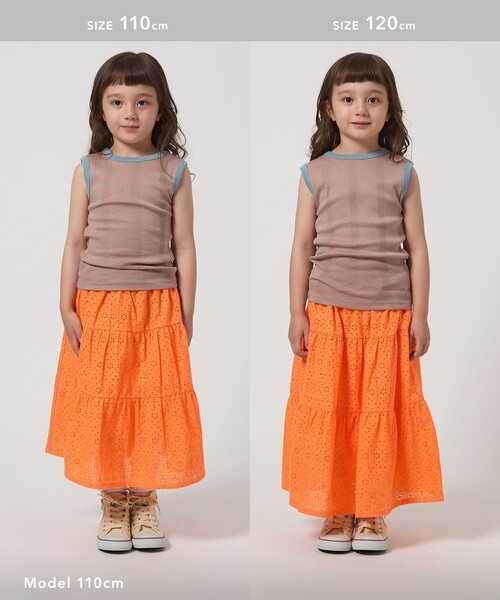 green label relaxing（グリーンレーベルリラクシング）の「【別注】＜Robert P. Miller＞タンクトップ / キッズ  100cm-130cm（タンクトップ・キッズ・ダークオレンジ/ライトピンク/オレンジ・130cm/120cm/100cm/110cm）」の11枚目の写真