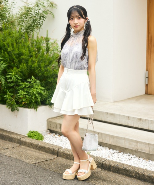 セール】【AKB48 秋山由奈さん着用】レイヤードヘムコルセット
