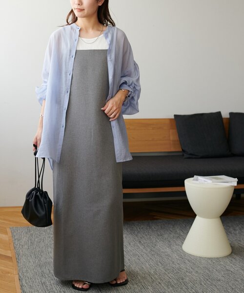 DISCOAT(ディスコート)の「【WEB限定】リネンライクキャミワンピース(ワンピース・レディース・ブラック/グレー/モカ/グレイッシュベージュ/オレンジ/サンドベージュ/ダークグレー・FREE)」の19枚目の写真