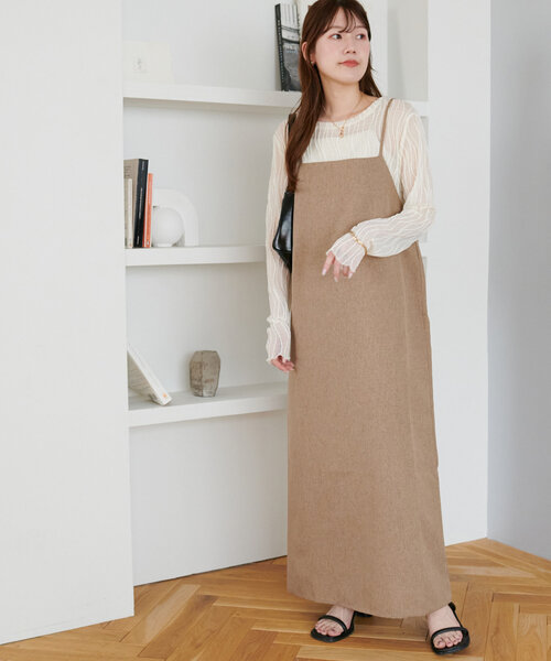 リネンライクティアードキャミ cadune