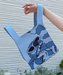 DOUBLE NAME | 【Disney】リロ＆スティッチ ICE CREAMニットバッグ(ハンドバッグ)