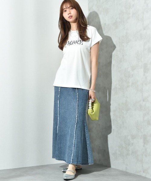 INTERPLANET（インタープラネット）の「フリンジ切替デニムスカート（デニムスカート・レディース・ライトブルー/ブラック・FREE）」の20枚目の写真