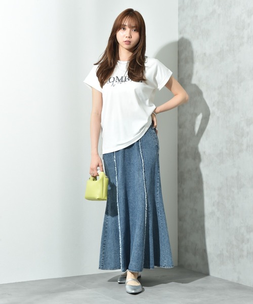 INTERPLANET（インタープラネット）の「フリンジ切替デニムスカート（デニムスカート・レディース・ライトブルー/ブラック・FREE）」の19枚目の写真