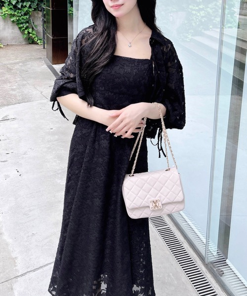 INGNI（イング）の「ドロストシャツ＋ワンピース／セットアップ（セットアップ・レディース・アイボリー/ブラック/チャコールグレー/ブラウン・M）」の17枚目の写真