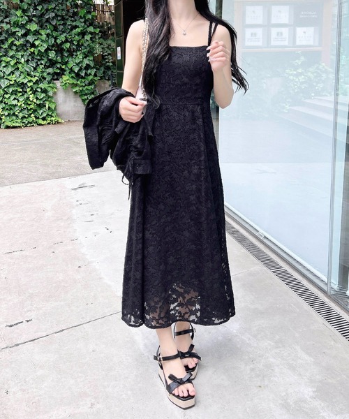 INGNI（イング）の「ドロストシャツ＋ワンピース／セットアップ（セットアップ・レディース・アイボリー/ブラック/チャコールグレー/ブラウン・M）」の18枚目の写真