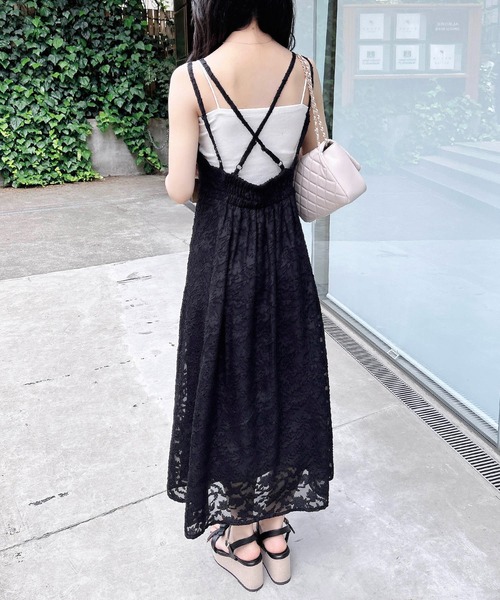 INGNI（イング）の「ドロストシャツ＋ワンピース／セットアップ（セットアップ・レディース・アイボリー/ブラック/チャコールグレー/ブラウン・M）」の19枚目の写真