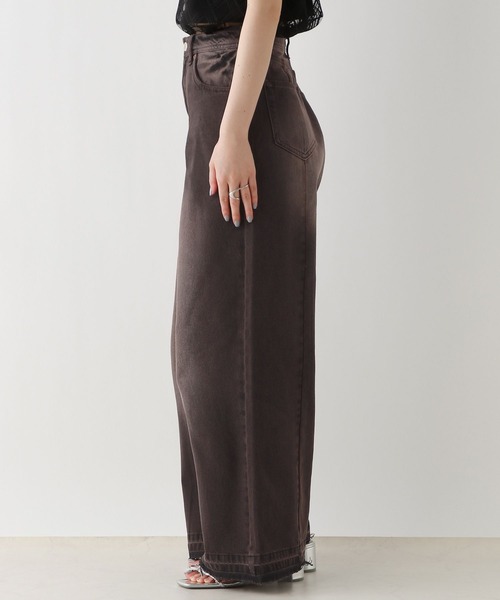 RAGEBLUE（レイジブルー）の「ヴィンテージライク/オーバーダイワイドデニムパンツ（デニムパンツ・レディース・ライトブルー/ブラック・SMALL/MEDIUM）」の13枚目の写真