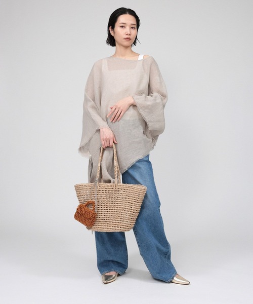 PROTAGONISTA】リネンポンチョ（その他トップス）｜PROTAGONISTA
