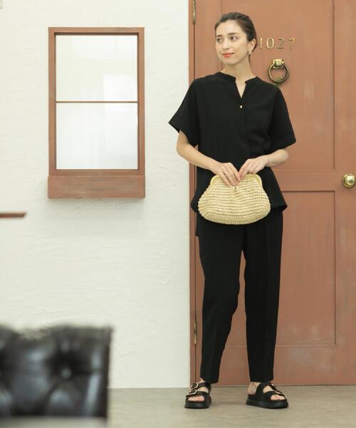 美品✨スコッチハウス♡フォーマルセットアップ　卒服　プリーツスカート　金ボタン オンでもオフでも活躍/セットアップ】カラーブロックプリーツ