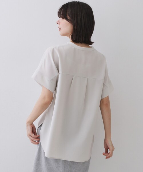 5色展開/SS-LLサイズ》スキッパー金ボタンブラウス/セットアップ