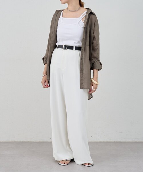 SHENERY(シーナリー)の「ダブルストラップキャミソール(キャミソール・レディース・ベージュ系その他2/オフホワイト・FREE)」の7枚目の写真