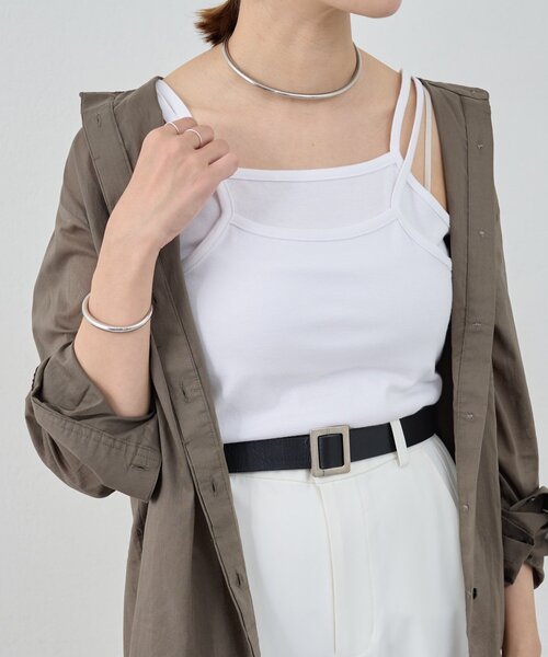 SHENERY(シーナリー)の「ダブルストラップキャミソール(キャミソール・レディース・ベージュ系その他2/オフホワイト・FREE)」の5枚目の写真