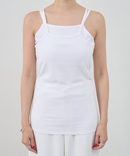 SHENERY(シーナリー)の「ダブルストラップキャミソール(キャミソール・レディース・ベージュ系その他2/オフホワイト・FREE)」の20枚目の写真