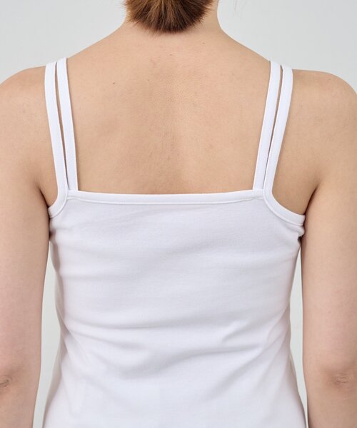 SHENERY(シーナリー)の「ダブルストラップキャミソール(キャミソール・レディース・ベージュ系その他2/オフホワイト・FREE)」の12枚目の写真
