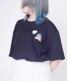 Z)【BLINGLEADS】ABM21503 CAT MEME TEE