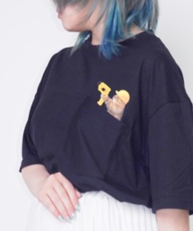Z)【BLINGLEADS】ABM21503 CAT MEME TEE