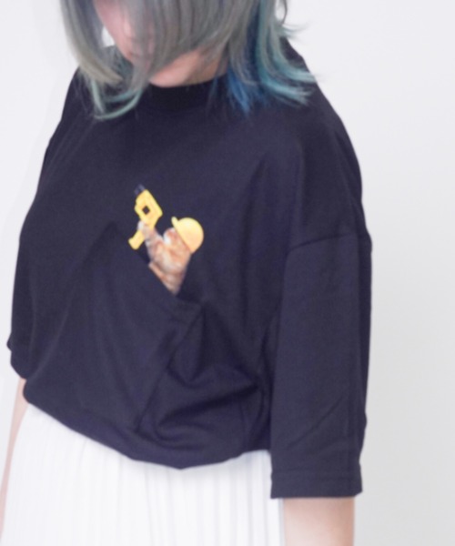 Bling Leads(ブリングリーズ)の「Z)【BLINGLEADS】ABM21503 CAT MEME TEE(Tシャツ/カットソー・メンズ・その他/その他1/その他2・MEDIUM/LARGE)」の8枚目の写真