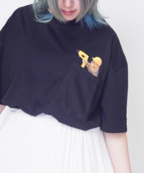 Bling Leads(ブリングリーズ)の「Z)【BLINGLEADS】ABM21503 CAT MEME TEE(Tシャツ/カットソー・メンズ・その他/その他1/その他2・MEDIUM/LARGE)」の7枚目の写真