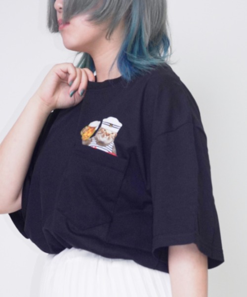 Bling Leads(ブリングリーズ)の「Z)【BLINGLEADS】ABM21503 CAT MEME TEE(Tシャツ/カットソー・メンズ・その他/その他1/その他2・MEDIUM/LARGE)」の6枚目の写真