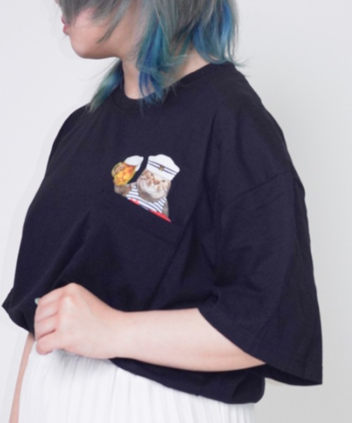 Bling Leads(ブリングリーズ)の「Z)【BLINGLEADS】ABM21503 CAT MEME TEE(Tシャツ/カットソー・メンズ・その他/その他1/その他2・MEDIUM/LARGE)」の5枚目の写真