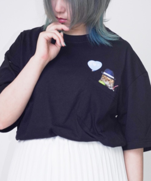 Bling Leads(ブリングリーズ)の「Z)【BLINGLEADS】ABM21503 CAT MEME TEE(Tシャツ/カットソー・メンズ・その他/その他1/その他2・MEDIUM/LARGE)」の14枚目の写真