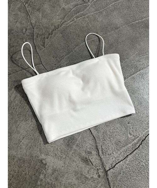 EMODA（エモダ）の「ボックスキャミソール（キャミソール・レディース・ホワイト/ブラック/グレー・FREE）」の2枚目の写真