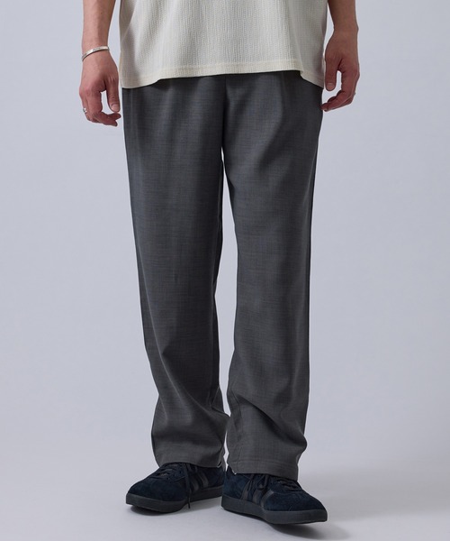 LE CERCLE par rope'（ルセルクルパーロペ）の「リネンブレンドストレートイージーパンツ/セットアップ対応/軽量/イージーケア（その他パンツ・メンズ・チャコールグレー/ベージュ系その他/キャメル・M/L/LL）」の2枚目の写真