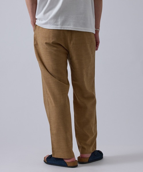 LE CERCLE par rope'（ルセルクルパーロペ）の「リネンブレンドストレートイージーパンツ/セットアップ対応/軽量/イージーケア（その他パンツ・メンズ・チャコールグレー/ベージュ系その他/キャメル・M/L/LL）」の22枚目の写真