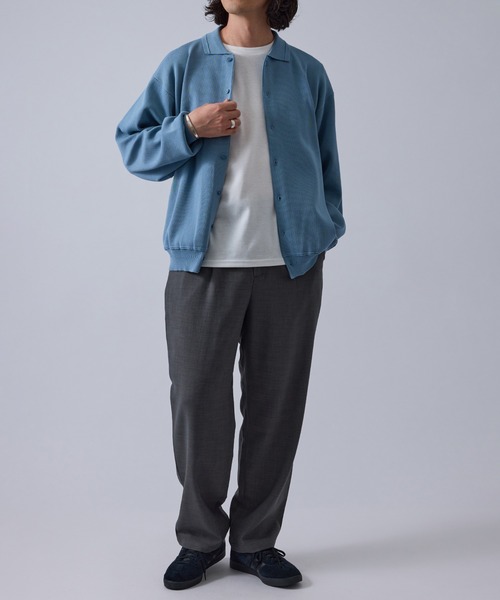 LE CERCLE par rope'（ルセルクルパーロペ）の「リネンブレンドストレートイージーパンツ/セットアップ対応/軽量/イージーケア（その他パンツ・メンズ・チャコールグレー/ベージュ系その他/キャメル・M/L/LL）」の14枚目の写真