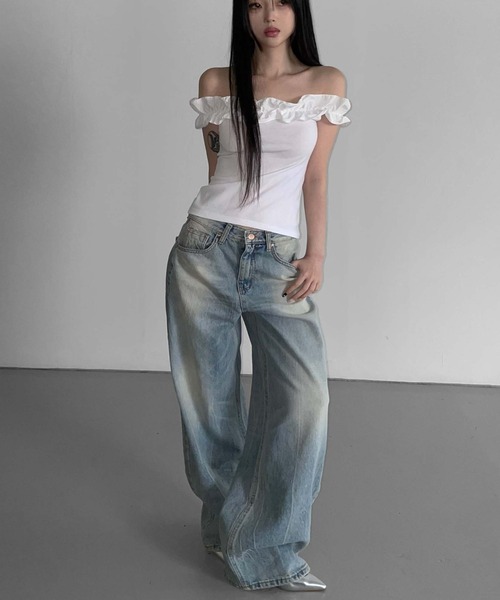 THEAIRTOWN(ジエアタウン)の「place good denim pt(デニムパンツ・レディース・ブルー・MEDIUM/SMALL)」の13枚目の写真