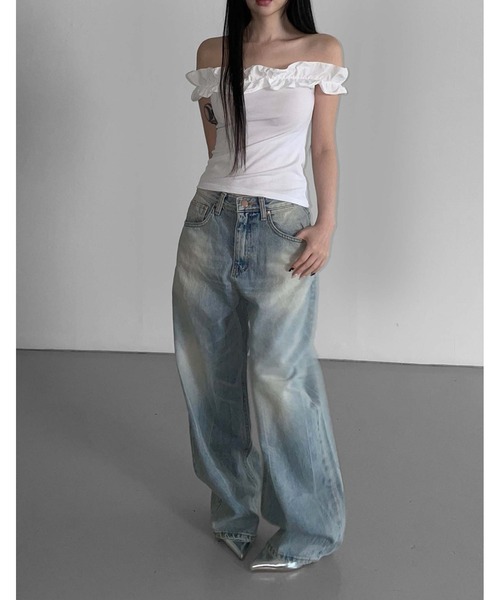 THEAIRTOWN(ジエアタウン)の「place good denim pt(デニムパンツ・レディース・ブルー・MEDIUM/SMALL)」の15枚目の写真