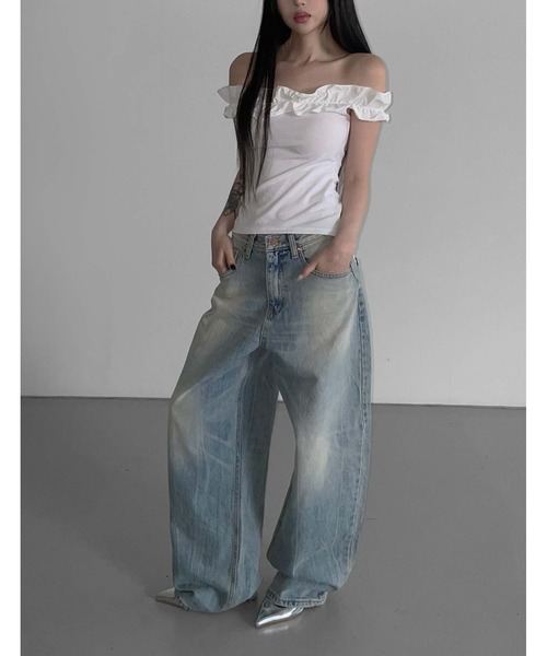 THEAIRTOWN(ジエアタウン)の「place good denim pt(デニムパンツ・レディース・ブルー・MEDIUM/SMALL)」の14枚目の写真
