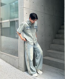 Otte（オッテ）の「ラインデザインデニムセットアップ（セットアップ）」