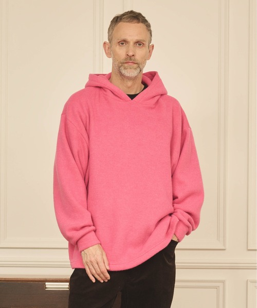 Kelen(ケレン)の「「KELEN MENS / ケレン メンズ」COLOR KNIT HOODIE(パーカー・メンズ・ブラック/ブラウン/ピンク/グリーン・40/38)」の4枚目の写真