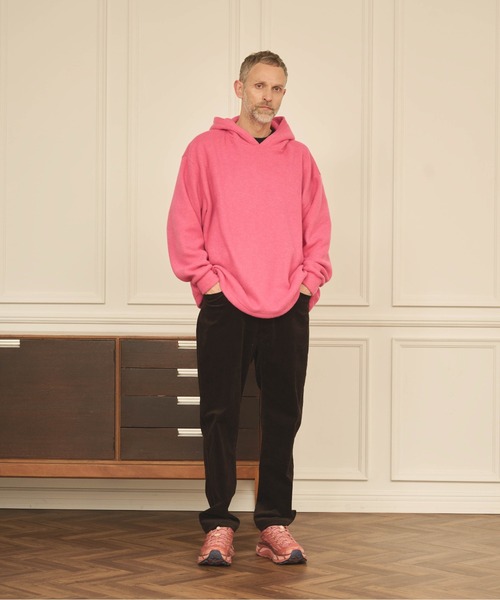 Kelen(ケレン)の「「KELEN MENS / ケレン メンズ」COLOR KNIT HOODIE(パーカー・メンズ・ブラック/ブラウン/ピンク/グリーン・40/38)」の5枚目の写真