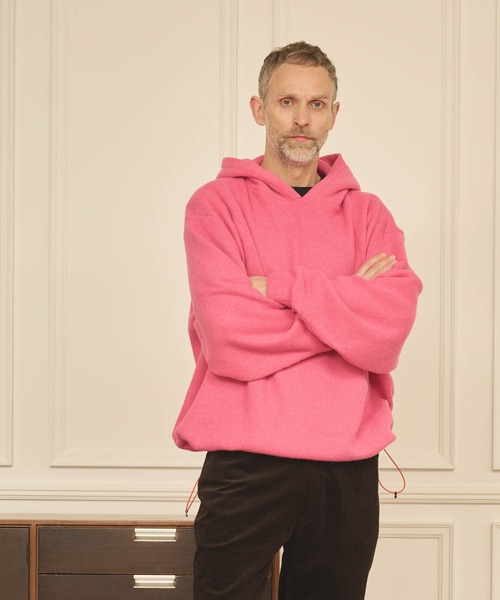 Kelen(ケレン)の「「KELEN MENS / ケレン メンズ」COLOR KNIT HOODIE(パーカー・メンズ・ブラック/ブラウン/ピンク/グリーン・40/38)」の6枚目の写真