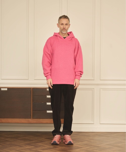 Kelen(ケレン)の「「KELEN MENS / ケレン メンズ」COLOR KNIT HOODIE(パーカー・メンズ・ブラック/ブラウン/ピンク/グリーン・40/38)」の10枚目の写真