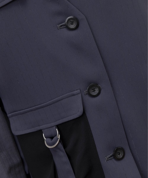 Eimee Law(エイミーロウ)の「ラメストライプミリタリーベスト(ベスト・レディース・スミクロ/ベージュ・FREE)」の18枚目の写真